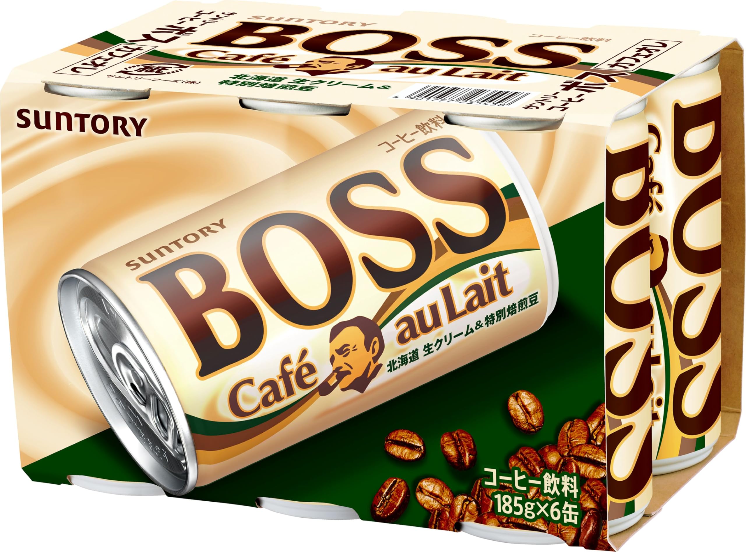 Amazon.co.jp: サントリー ボス カフェオレ (185g×6缶)×5個 : 食品